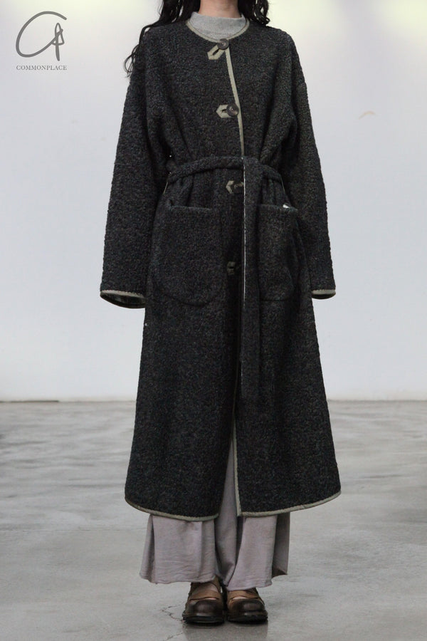 MUTEDANCE sheep wool jacket MD23FW38 gray PM96